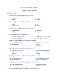 Check spelling or type a new query. Revisi Guru Id Soal Ulangan Plbj Kelas 3 Sd