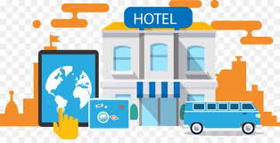Online Hotel Reservations Package Tour Booking Com Accommodation Cartoon Hotel