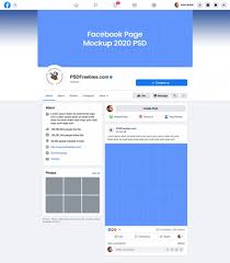 Facebook Page Mockup 2020 Psd Psdfreebies Com In 2020 Facebook Page Mockup Social Media Mockup Mockup