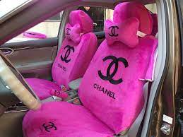 Buy Wholesale Classic Chanel Universal Plush Velvet Auto Car Seat Cover 10pcs Sets Pink From Chinese Whole Pink Car Accessories Pink Car Cute Car Accessories
