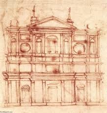 Michelangelo Buonarroti Project For The Facade Of San Lorenzo Florence In 2020 San Lorenzo Michelangelo Michelangelo Architecture