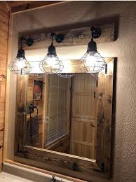 This Is Where You Will Find The Best Lighting Ideas For Your Bathroom Design Ready Set Industrial Bathroom Decor Rustic Bathroom Designs Cage Light Fixture