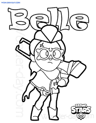 Use these images to quickly print coloring pages. Belle Brawl Stars Coloring Pages Wonder Day Coloring Pages For Children And Adults
