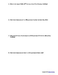 Moles and volume worksheet with answers | teaching resources. Homework Worksheets The Mole Set Of 8 Answers Included Tpt