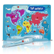 Check spelling or type a new query. Wooden Peg Puzzle World Map Theme Learning Educational Pegged Puzzle For Toddler Kids 7 Continents 4 Oceans 10 Pcs Gleeporte In Dubai Uae Whizz Pegged Puzzles