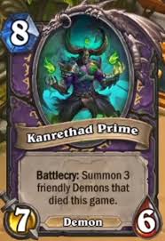Thijs bloodreaver guldan demon deck august 17. New Warlock Legendary Kanrethad Ebenlock Multiplayer Discussion Hearthstone Forums