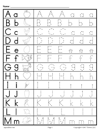 The puzzle cards have a faint gray line for you to cut them in half and have your child match the upper/lower case letters together, using the pictures as a clue. Alphabet Tracing Printables Worksheet Book Astonishing Upperlower 20case 20tracing 20worksheet M 1024x1024 Uppercase And Lowercase Letter Samsfriedchickenanddonuts