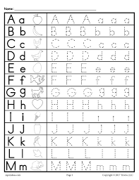 Letters online worksheet for preschool. Uppercase And Lowercase Letter Tracing Worksheets Supplyme