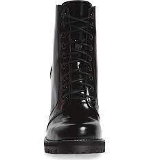 Style with a flirty dress and over the knee socks. Jeffrey Campbell Jeffrey Campbell Legion Black Box Leather Lace Up High Heel Lug Sole Ankle Boot 7 Walmart Com Walmart Com