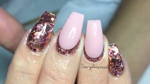 There are so many freaking design options to chose from that it can feel majorly overwhelming when it comes to finding inspo. Acrylic Nail Pastel Pink Glitter Full Set Youtube