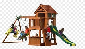 Color, eyes, hair, pattern, etc. Exterior Awesome Playground Children With Wood House Backyard Discovery Atlantis Swing Set Free Transparent Png Clipart Images Download