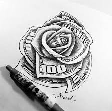 Gangster clown drawings free download on clipartmag. Pin By Emme Zzz On Rozy Money Rose Tattoo Tattoo Designs Tattoo Lettering