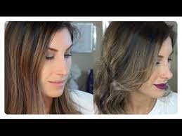 How I Tone My Hair At Home Hair Toning Tutorial Wella 050 Wella T18 Wella T35 Toner For Brown Hair Brown Hair With Blonde Highlights Brassy Hair