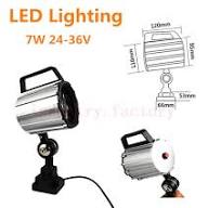 7W 110V-220V CNC Machine LED Lamp Working Spot Light Flexible 280mm  Waterproof