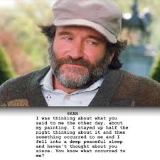 When Robin Williams and Matt Damon were shooting this scene