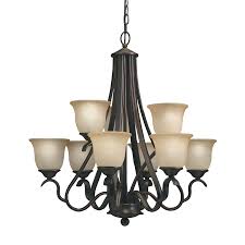 Portfolio Llana 9 Light Black Bronze Traditional Chandelier Lowes Com Chandelier Shades Chandelier Lighting Red Chandelier