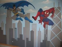 Pin By Dar Ballesteros On B O Y S B E D R O O M Spiderman Room Spiderman Bedroom Batman Room