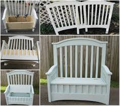 How To Turn Beds Into Garden Bench Diy Crib Furniture Projects Home Diy