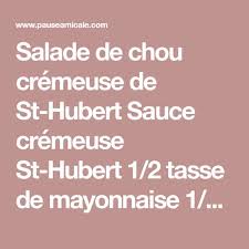 Salade De Chou Cremeuse De St Hubert Avec Images Salade De Chou Cremeuse Salade De Chou Choux