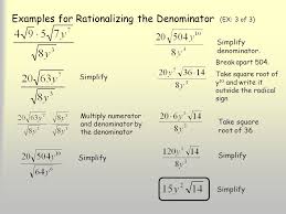 \sqrt{16} + 1 = 5. Examples For Rationalizing The Denominator Examples It Is Improper For A Fraction To Have A Radical In Its Denominator To Remove The Radical We Rationalize Ppt Download