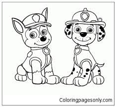 Paw patrol coloring pages collection. Paw Patrol Marshall Coloring Pages Cartoons Coloring Pages Coloring Pages For Kids And Adults