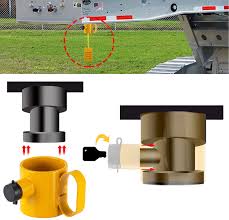 Maybe you would like to learn more about one of these? Amazon Com Boyisen 5th Wheel King Pin Lock Solid Steel Anti Theft For Rvs Container Trailers And Campers With Handles Warning Tag Automotive