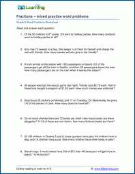 Add and subtract fractions add fractions with like denominators add. 5th Grade Word Problem Worksheets Free And Printable K5 Learning