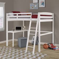 Tribeca Twin High Loft Bed With Desk White It features a spacious queen. tribeca twin size high loft bed with desk white finish