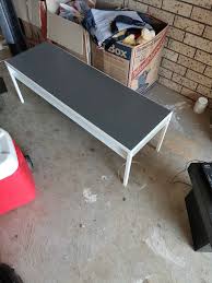 White ikea coffee table, small scratch on the top 118x78cm selling because moving. Ikea Nyboda Coffee Table Or Tv Stand Furniture Melbourne Victoria Australia Facebook Marketplace