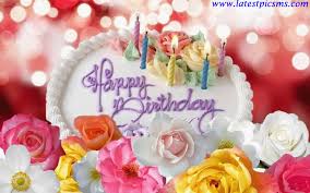 Latest images happy birthday flowers style if you want the polite and pleasurable wedding treat to get an associate or perhaps family member, it really is tough to printable happy birthday card download, birthday card download, floral birthday greeting card. Happy Birthday Message With Flowers And Cake Quotes Craftquote Com