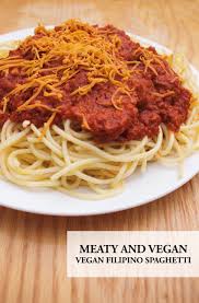 Vegan Filipino Spaghetti Astig Vegan Recipe Filipino Spaghetti Spaghetti Vegan Asian Recipes