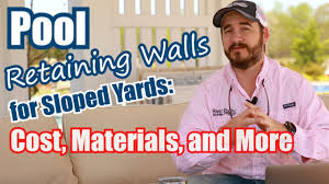 Pool Retaining Walls For Sloped Yards Cost Materials And More Youtube