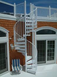 Exterior Spiral Staircases Look Stunning And Save Space In Backyards Exterior Stairs Spiral Stairs Staircase Design