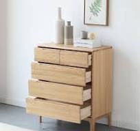 Gaya Nordik Kabinet Sudut Kayu Kenari Hitam Solid Furnitur ...