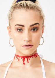 Red Blood Drip Choker Necklace