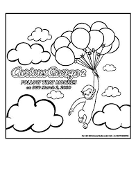 Curious george and delicious ice cream coloring page. Curious George Coloring Page Woo Jr Kids Activities