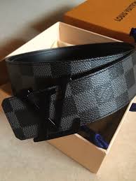 Details About Mens Louis Vuitton Damier Graphite Belt Size