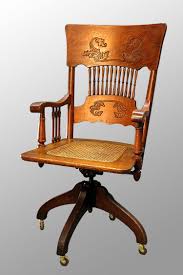 Antique Victorian Oak Press Back Lawyers Bankers Swivel Office Chair I Remember My Dad Using A Chair Like This In His Office So Many Yea Meuble De Style Meuble