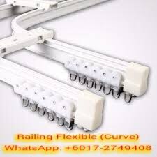 Cara memasang rel laci untuk pemula. Rail Langsir Flexible L Curve Home Furniture Others On Carousell