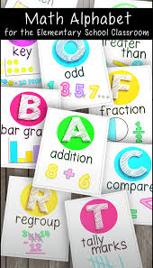Learn activities for seventh grade math to prepare for school. Math Alphabet Posters For The 1st 2nd Or 3rd Grade Classroom Beautiful Bright Eye Catching Design With One Math Wo Math Poster Math Words Elementary Math