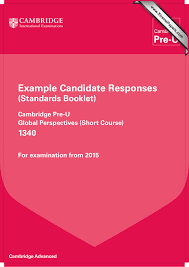 In the middle of the conclusion, you should cover the most critical moments of the story to smoothly lead the reader into a logical closing statement. Example Candidate Responses Standards Booklet 1340 Cambridge Pre U