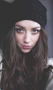 Long Hair Cute Hat Double Nose Piercing Nose Piercing Hoop Piercings Nose Double