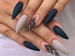 Uber 130 Ideen Fur Scharfe Nagel Design Und Design Gelnagel Design Fur Gelnagel Ideen Nag Spitze Fingernagel Matte Schwarze Nagel Trendige Nagel