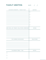 Learn how we run our how family meetings have helped our family connect. Family Meeting Printable Family Therapy Activities Family Meeting Family Mission