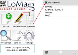 To use the free lomag barcode scanner app and change your telephone into a real data collector, you should have a telephone (smartphone) or a tablet with android version 2.1 or newer and a camera for taking photos. Free Barcode Scanner For Android Save Data To Excel Lomag