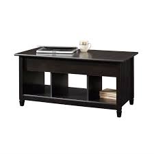 Shop for homcom 39 modern lift top coffee table desk with hidden storage compartment for living room, black woodgrain. Black Wood Finish Lift Top Coffee Table With Bottom Storage Space Fastfurnishings Com