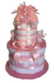 Gateau De Couches Ma Maman Est La Plus Jolie En Pampers Cadeau Naissance Fille Gateau De Couches Gateau De Couches Fille Gateau De Couche