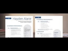 Cv Canadien Mycvfactory 2 Pages Youtube