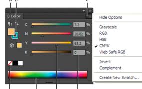 How Do I Display The Cmyk Color Sliders Adobe Support