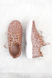G by guess ggmikle designer sneakers tennis shoes flats gold glitter size 9.5m. Kids Size Girls Lace Up Glitter Bomb Sneakers Shoes Rose Gold